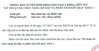 Kỹ thuật đo chức năng Hô hấp khóa I